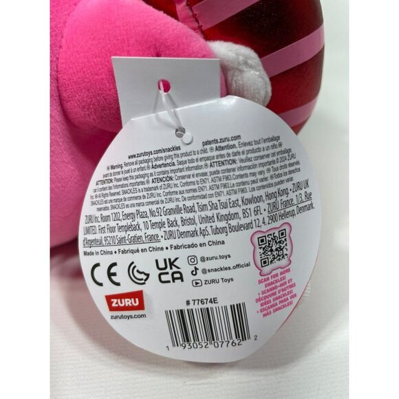 Snackles Luna The Sloth With Chocolate Heart ♥ 8" Plush Stuffed Animal - Picture 11 of 11